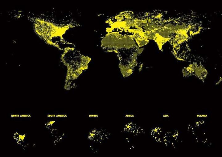 Produktbild Educa Neon World Map (1000 Teile)