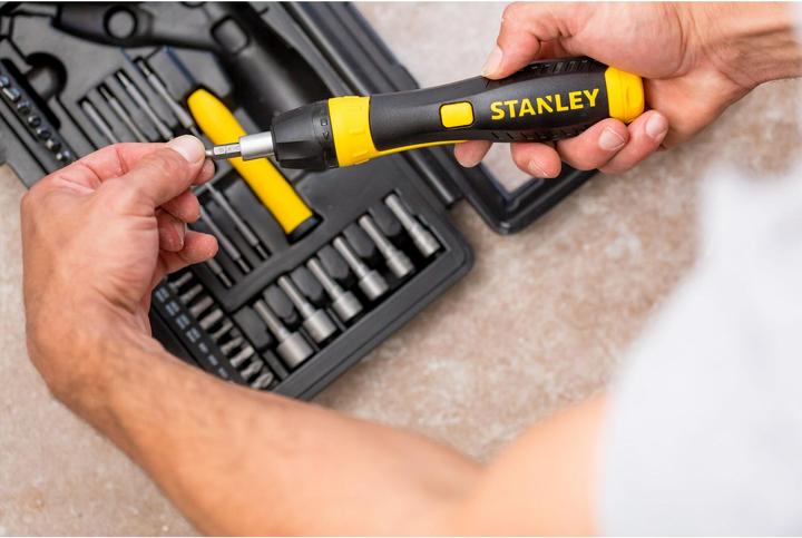 Productafbeelding Stanley Pistoolratelset met draaikoppeling handvat 40 stuks (Gleuf, Phillipps kruissleuf (PH), TX)