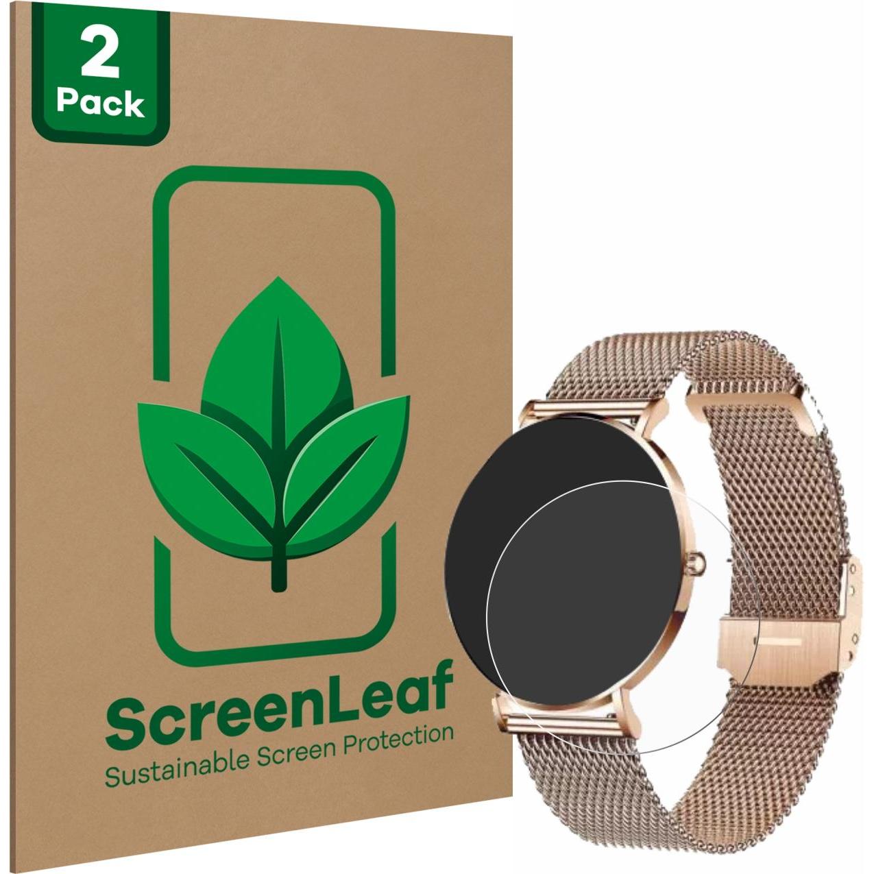 Thumbnail - ScreenLeaf Schutzfolie nachhaltiger Displayschutz Displayschutzfolie Folie Klar Transparent, Smartwatch Schutzfolie, Tra...