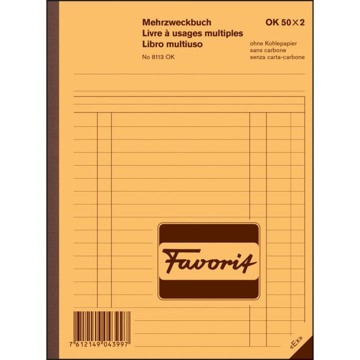 Produktbild Favorit Mehrzweckbuch (50x)