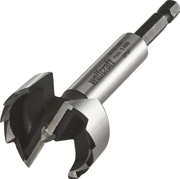 Produktbild wolfcraft 1 Forstnerbohrer Schaft 6-kant ø35x90mm (35 Millimeter)