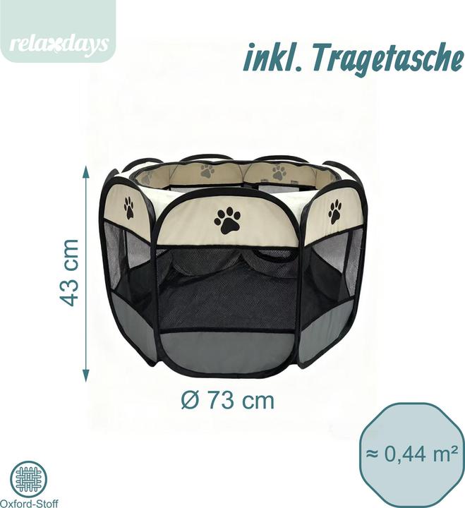 Actual product image Relaxdays puppypen (Dog tent)
