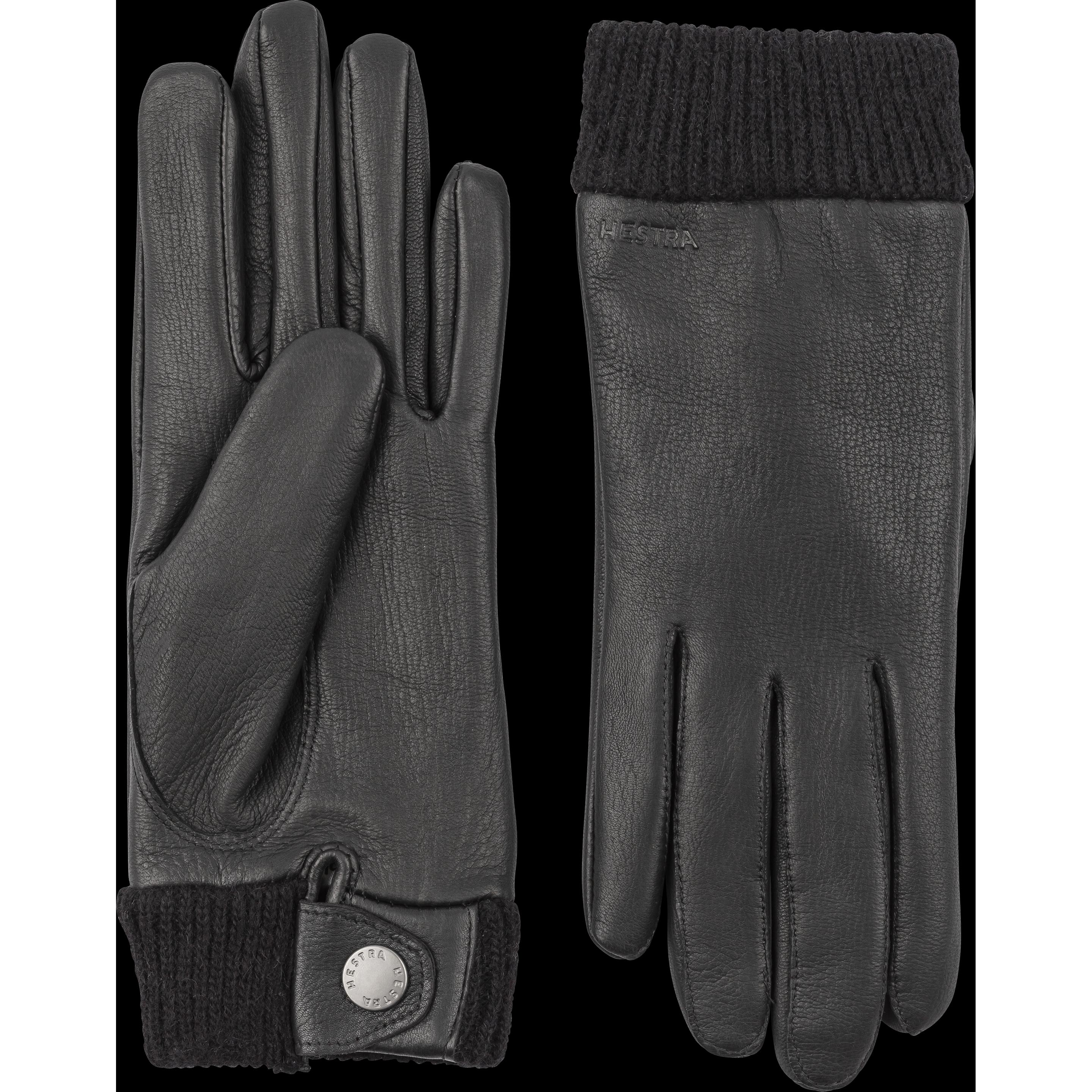 Hestra, Damen, Handschuhe, Idun, Schwarz, (6)