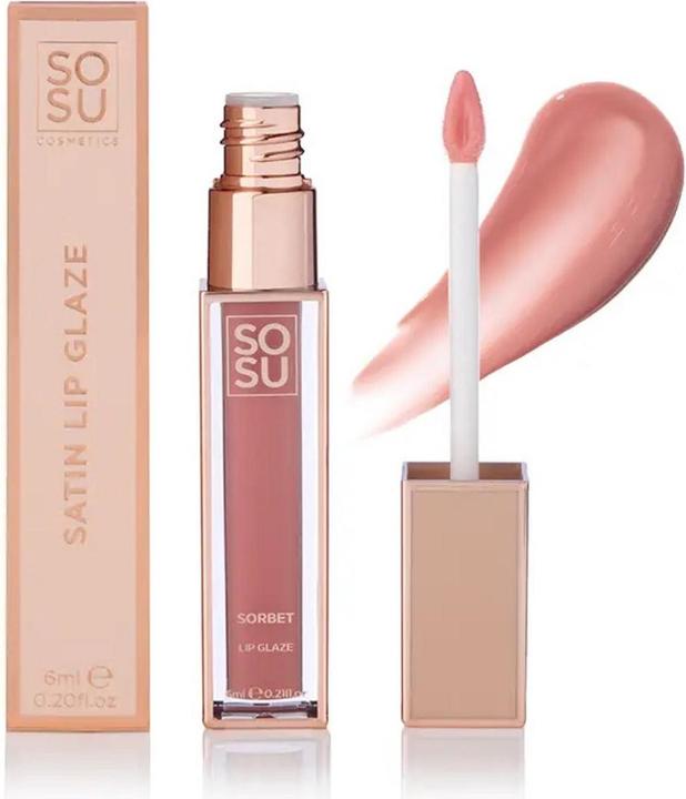 Produktbild Sosu Cosmetics - Lip gloss Shimmer (Lip Glaze) 6 ml - Shade: Sorbet (Sorbet)
