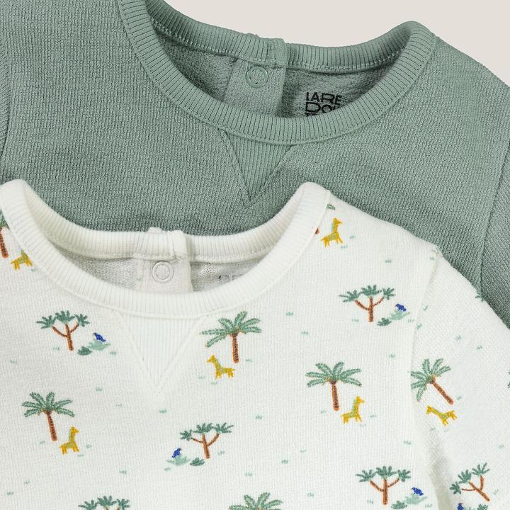 Produktbild La Redoute Collections 2er-Pack kurze Baby-Overalls (74)