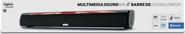 Produktbild Bigben SB01GB Soundbar Lautsprecher Schwarz, Blau, Rot, Weiss 2.0 Kanäle 90 W (90 W, 2.0 Kanal)
