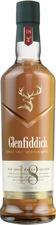 Produktbild Glenfiddich 18 Years Old (Single Malt, Scotch Whisky, 1 x 70 cl)
