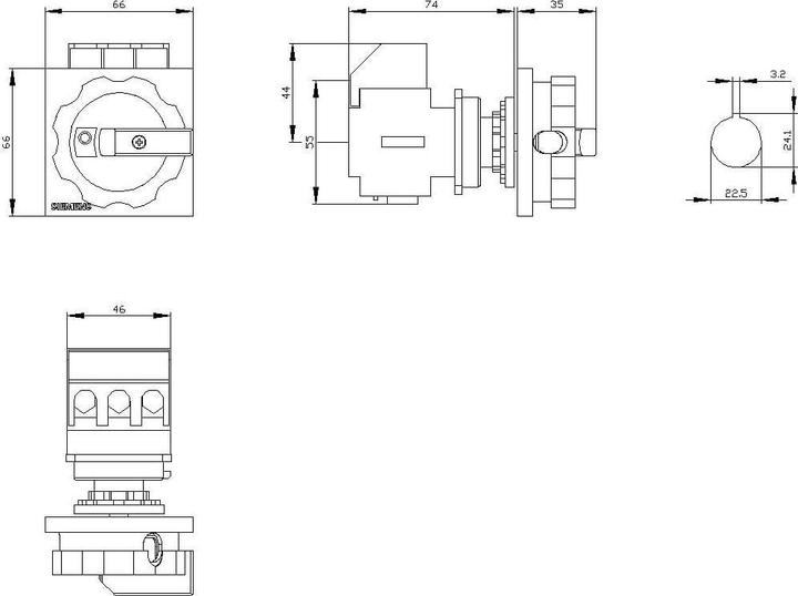Produktbild Siemens Haupt-/Not-Aus-Schalter