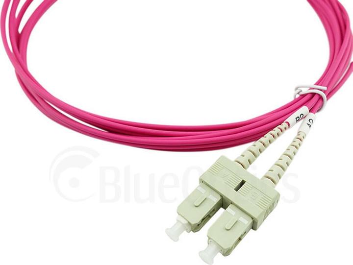 Produktbild BlueOptics Duplex LWL Patchkabel SC-SC Multimode OM4 1 Meter