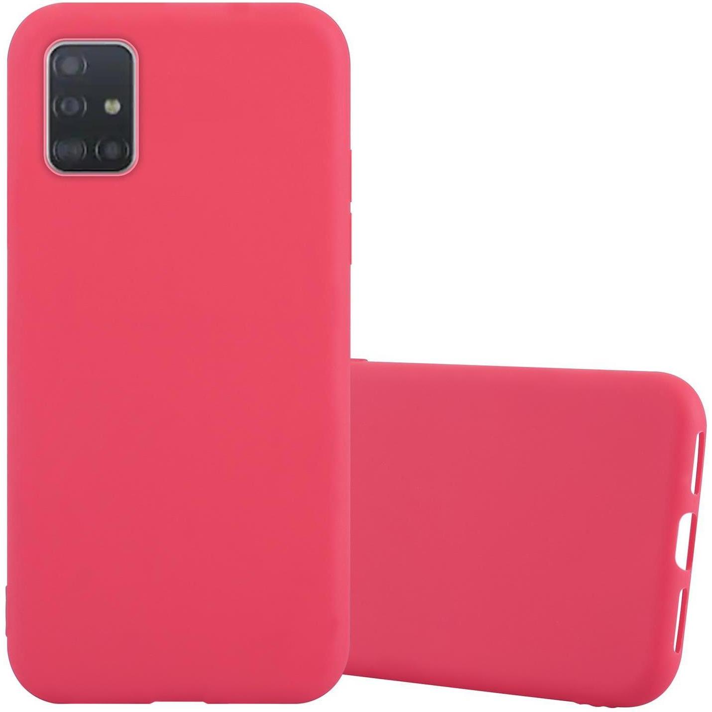 Cadorabo TPU Candy Cover (Samsung Galaxy A72 5G), Smartphone Hülle, Rot