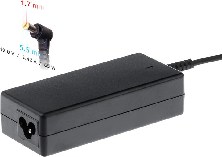 Produktbild Akyga AK-ND-06 - Notebook - Indoor - 100 - 250 V - 55 +/- 5 Hz - 65 W - 19 V (65 W)