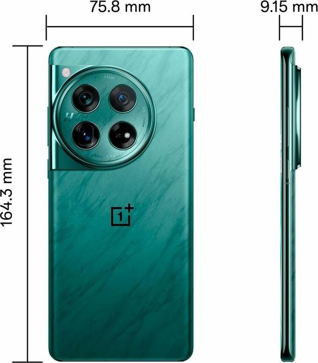 Produktbild OnePlus 12 (512 GB, Flowy Emerald, 6.82", Dual SIM, 5G)