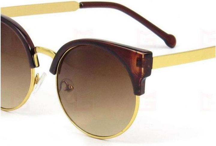 Actual product image Hermex Vintage Retro 80s Sunglasses UV400 - Brown MOKKA