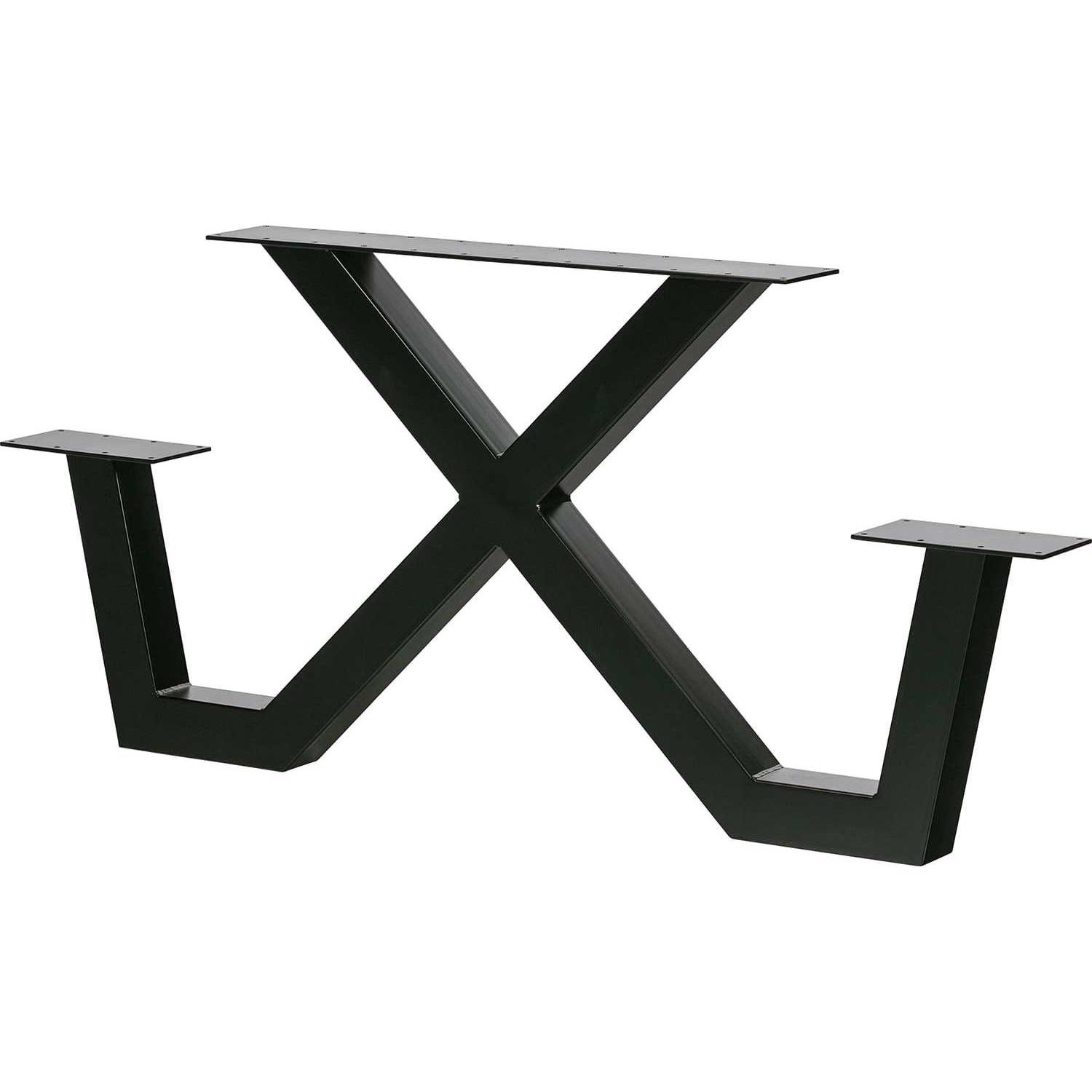 Thumbnail - Woood, Tischbeine + Tischgestell, Tischgestell Tablo Outdoor Picknick Metall X-Beinen
