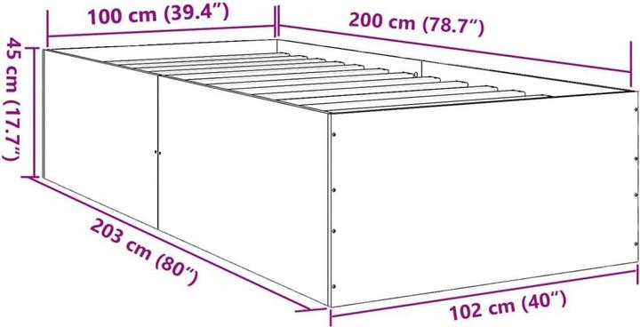 Actual product image vidaXL Kees (100 x 200 cm)