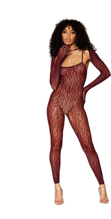 Image du produit Dreamgirl Catsuit Bodystocking et Shrug DiamondOne Size (Taille unique)