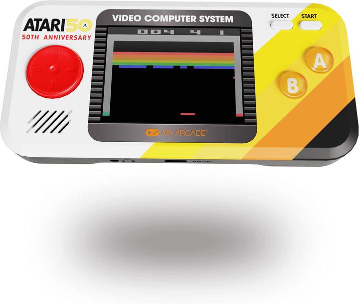 Actual product image Sombo My Arcade DGUNL-7015 Atari Pocket Player Pro Handheld Portable Gaming System 100 Games