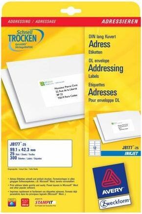 Produktbild Avery Adress-Etiketten