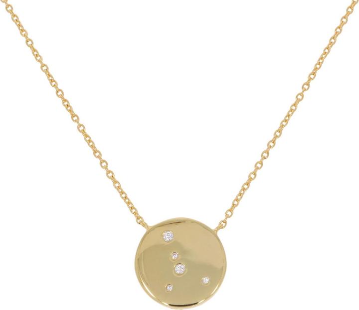 Produktbild Sif Jakobs Collier Zodiaco Krebs vergoldet (925 Sterling Silber, 48 cm)
