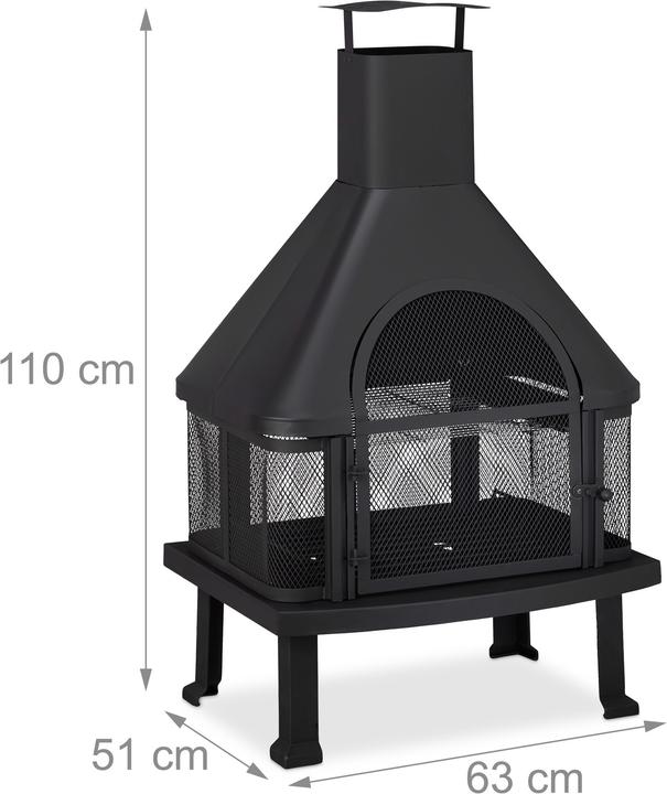 Immagine prodotto Relaxdays Forno da terrazza con grill