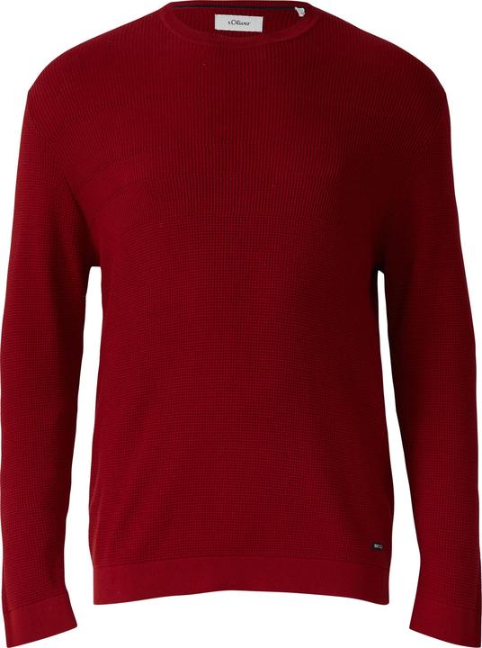 Produktbild s.Oliver Strickpullover Strukturmix-Pullover aus reiner Baumwolle (4XL)