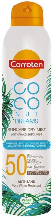 Image du produit Carroten Brume sèche SPF 50 Rêves de noix de coco 200 ml (Spray solaire, SPF 50, 200 ml)