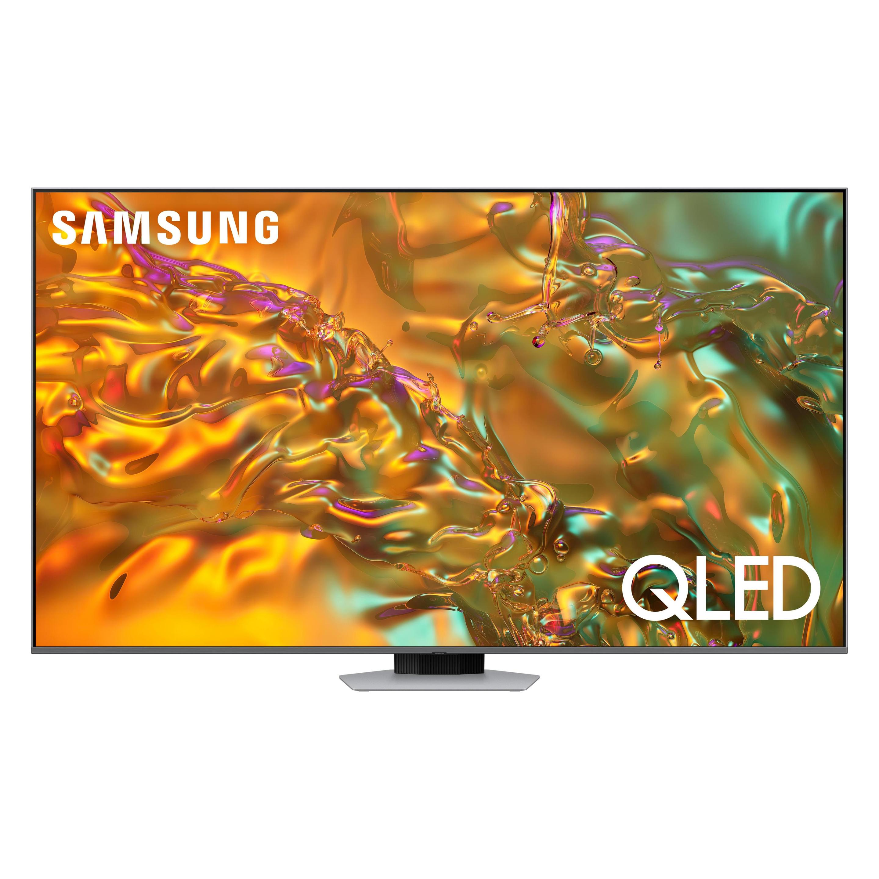 Samsung 75" Q80D – 4K QLED TV (75", Q80D, QLED, 4K, 2024, DE), TV, Silber