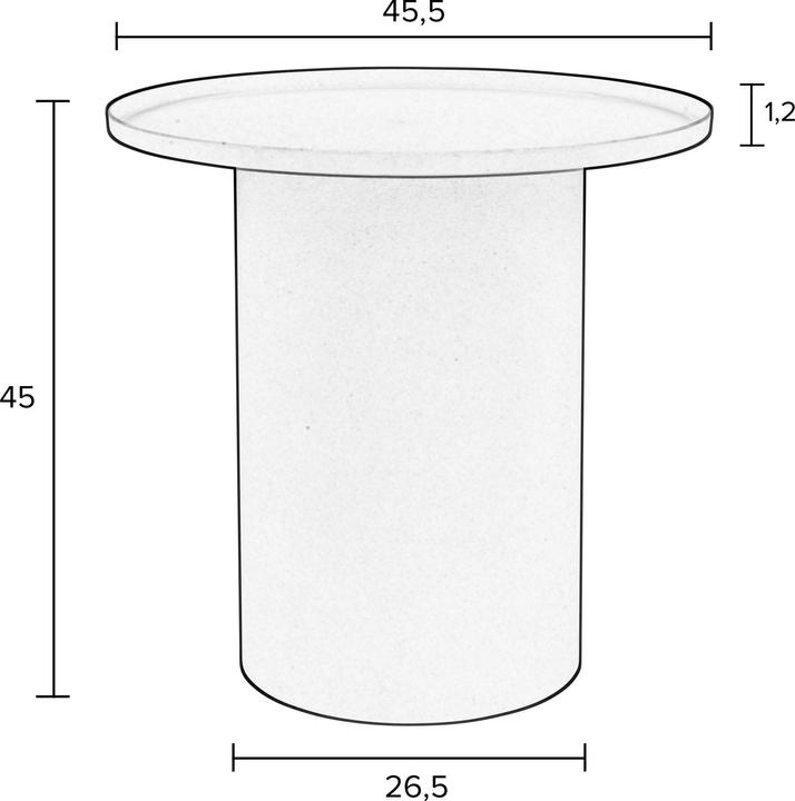 Image du produit Zuiver Table (45.50 x 45.50 x 45 cm)