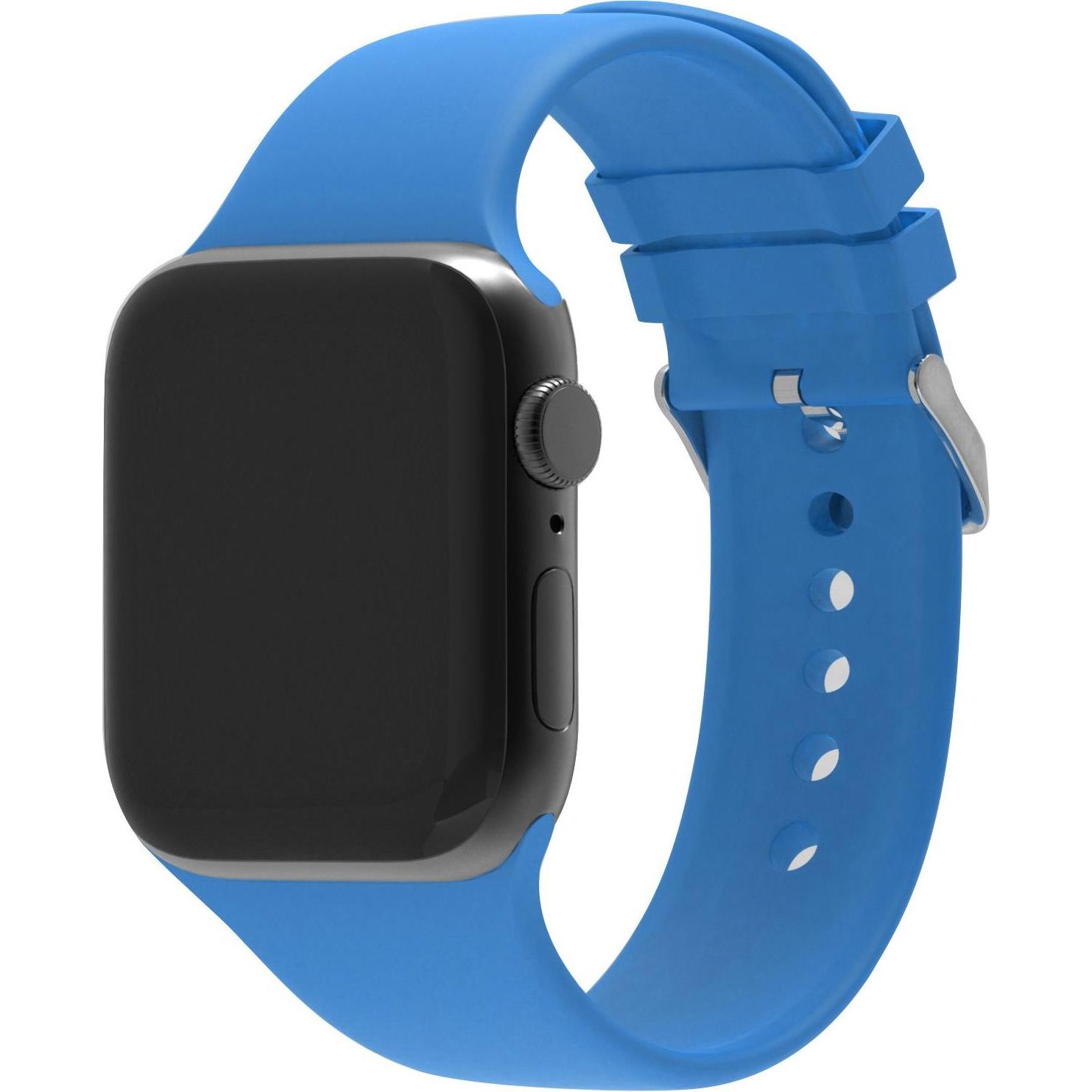 Strap-it Armband (Silikon, Apple Watch), Uhrenarmband, Blau