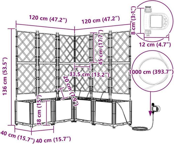 Produktbild vidaXL Garten-Pflanzgefäss