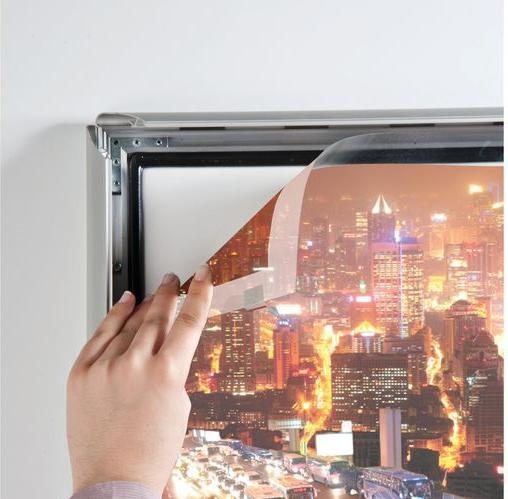 Image du produit Franken Cadre d'affichage "Outdoor", DIN A4, 25 mm de profil de cadre, cadre pliable en aluminium anodisé