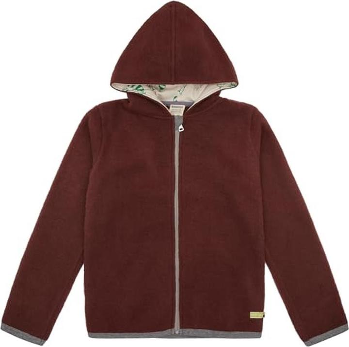 Actual product image loud + proud Wool fleece jacket with hood (92)