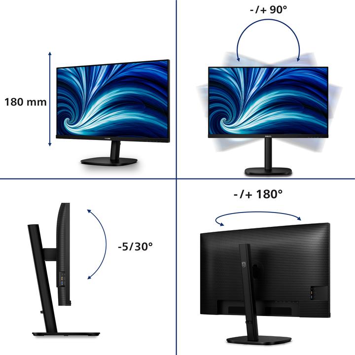 Produktbild Philips Monitor 32B2U3601/00, Bildschirmdiagonale: 32 ", Auflösung (2560 x 1440 Pixel, 31.50")