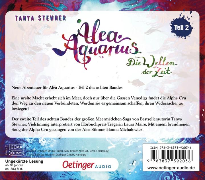 Immagine prodotto Alea Aquarius 8 Parte 2. Le onde del tempo (Stewner Tanya, Laura Maire, Frank Gustavo, Carrelli Claudia, Guido Frommelt, Tedesco)