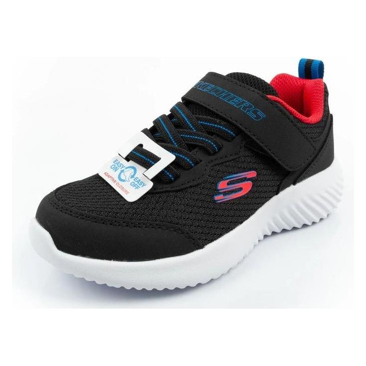 Skechers, Jungen, Sneakers, Bounder Children's Sports Shoes With Velcro, Lightweight, Fashionable Black, Schwarz, (33)