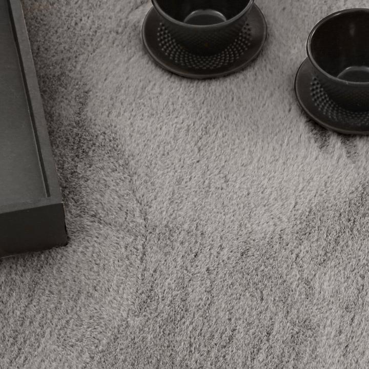 Immagine prodotto Paco Home 1A Teppich Weich Super Soft Wohnzimmer Mittel-Grau - 140x200 (140x200 cm)