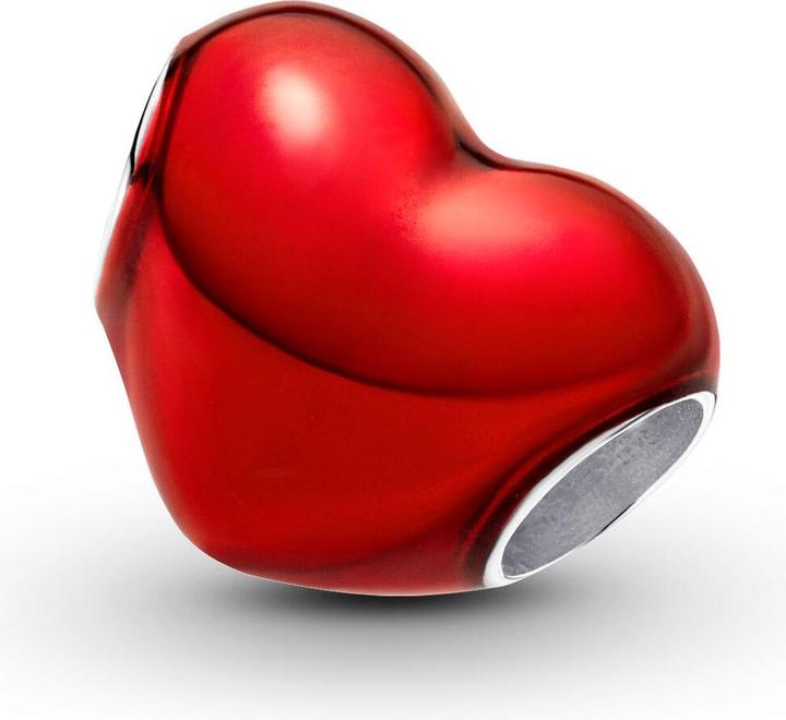 Immagine prodotto Pandora Ciondolo a cuore rosso metallizzato (Argento 925, Smalto)