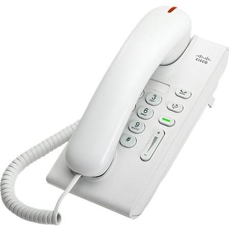 Cisco Unified IP Phone 6901 Standard VoIP- SCCP Arctic White, Telefon, Weiss
