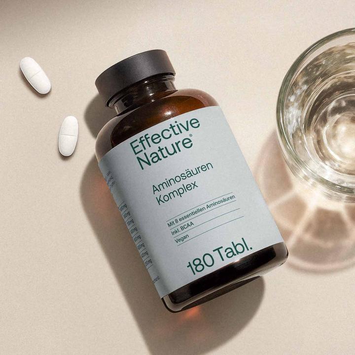 Actual product image Effective Nature EAA Essential Amino Acids 180 Tabs (180 Piece, Pills, 180 g)