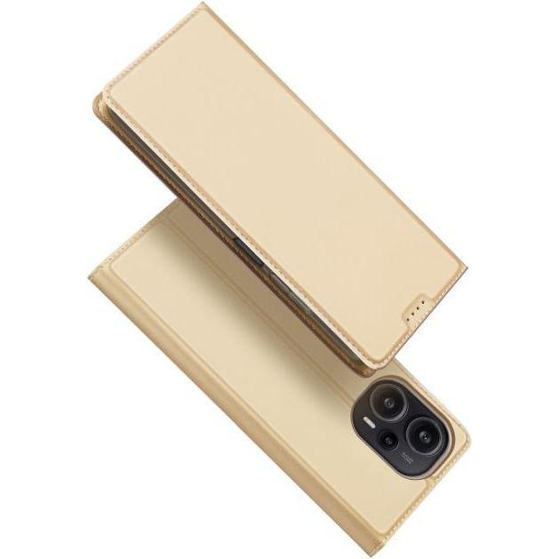Dux Ducis Skin Pro Series Bookcover (Xiaomi Poco F5), Smartphone Hülle, Gold