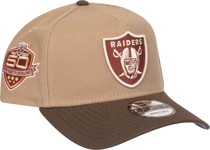 Actual product image New Era 9Forty A-Frame Cap - Las Vegas Raiders Khaki Walnut (One size)