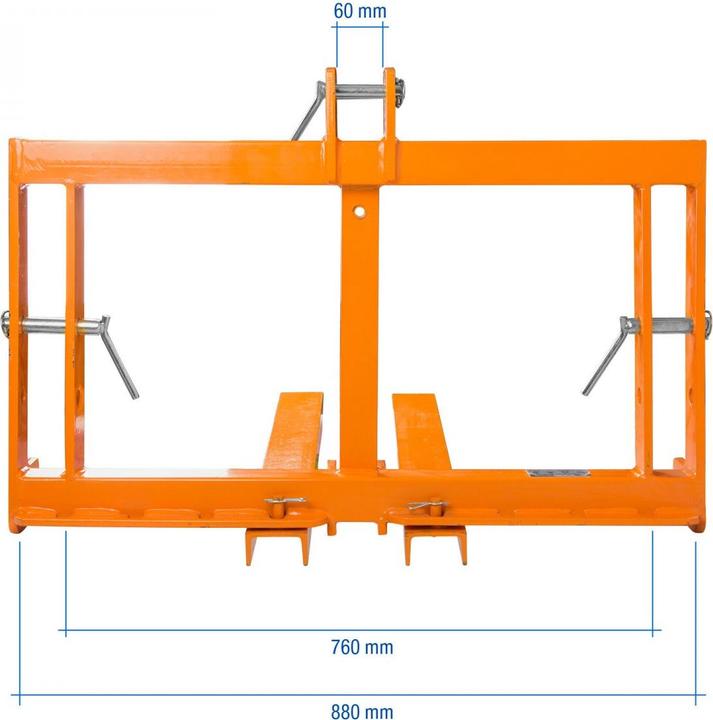 Image du produit Dema Traktor Kleintraktor Palettengabel für 300 kg Kat 1 Heck / Frontanbau Dreipunkt
