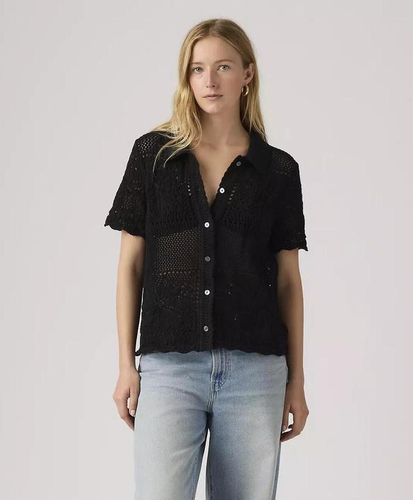 Immagine prodotto Levis Gehäkelte Bluse mit kurzen Ärmeln (M)