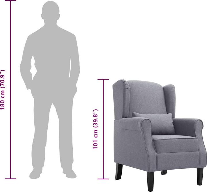 Actual product image vidaXL Sessel