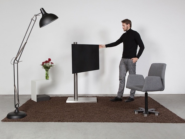 Produktbild Wissmann Raumobjekte TV Ständer, Edelstahl gebürstet, -75", 136cm x (75", 59 kg)