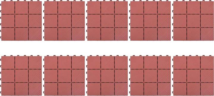 Produktbild vidaXL Terrassenfliese (10x, 30.50 x 30.50 cm)
