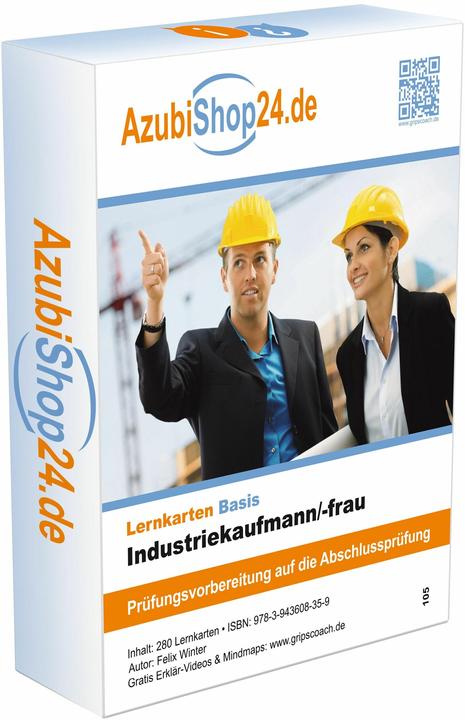 Immagine prodotto AzubiShop24.de Basis-Lernkarten Industriekaufmann/-frau (Tedesco, Felix Inverno, 2024)