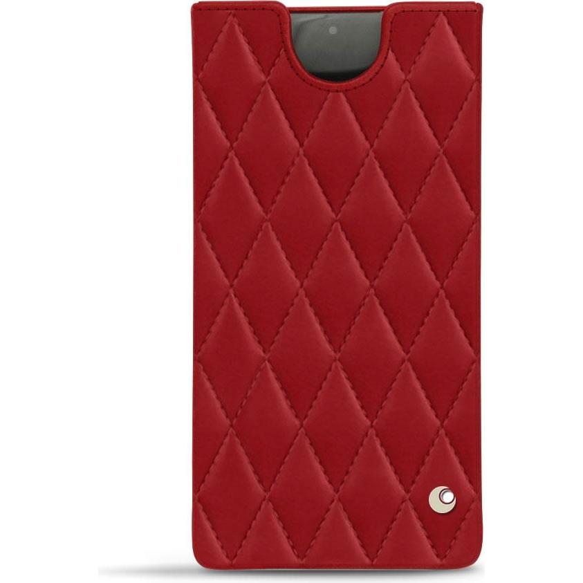 Noreve Lederschutzhülle (Samsung Galaxy Note 10+), Smartphone Hülle, Rot