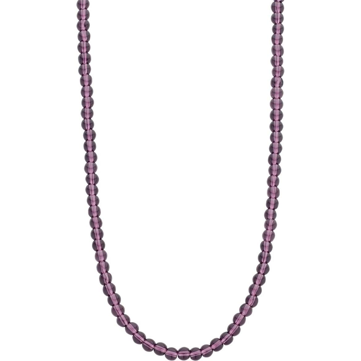 Thumbnail - Ti Sento Milano, Halsschmuck, Collier mit purplefarbene Steine 3916PU/42, (925 Sterling Silber)