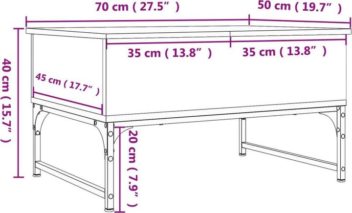 Produktbild vidaXL Couchtisch